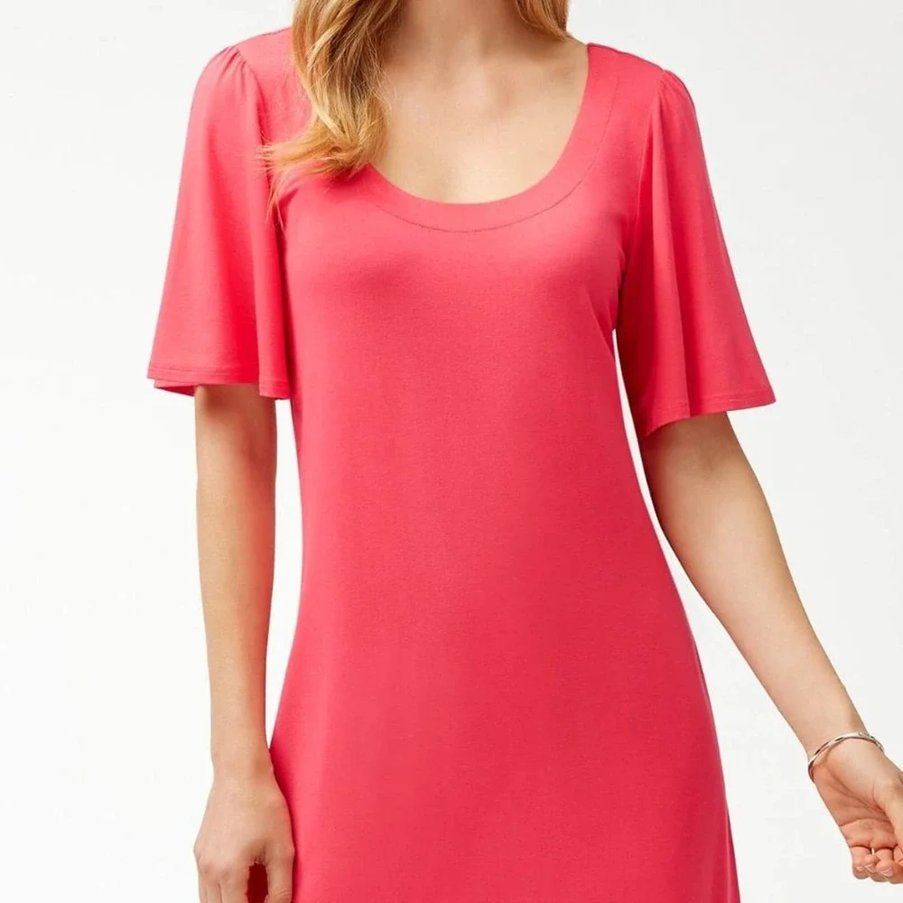 0043 NEW Tommy Bahama Tambour Short Sleeve Dress - Picture 2 of 12